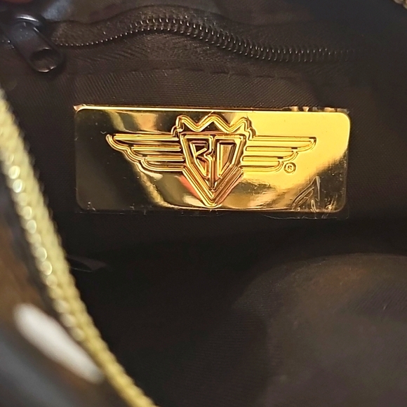 Minnie Mouse NWOT Buckle Down Bags Crossbody Bag Polka Dot Y2K Blk White Red - Picture 7 of 12